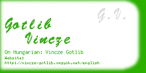 gotlib vincze business card